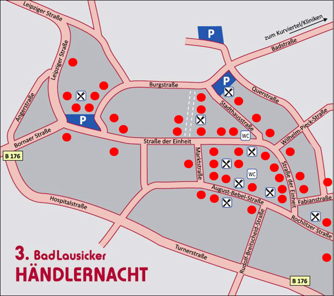 Rote Punkte gleich Aktion: In den Straßen der Innenstart freuen sich die Händler auf Ihren Besuch.