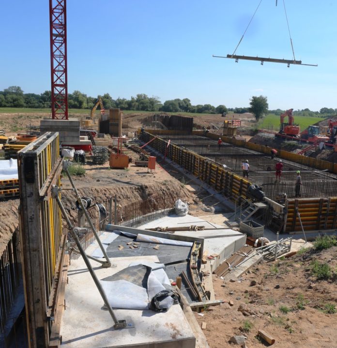Auslaufbauwerk Fundament