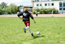Am Samstag wurde auf dem Gelände der SG Olympia 1896 Leipzig e.V. für einen guten Zweck gekickt. Foto: Medi-Sport Leipzig