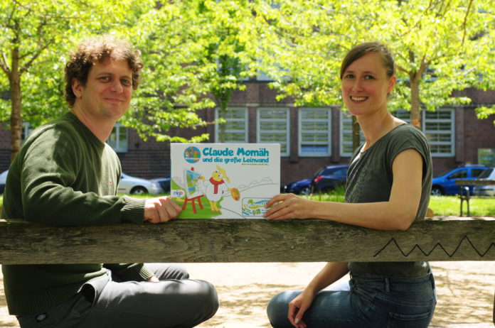 Sie haben die Idee des Mitmalfilms in der neuen Heimat Leipzig entwickelt: Uli Seis und Alice von Gwinner. Foto: Jens Wagner