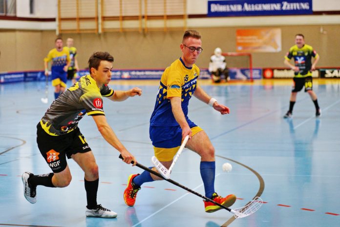 Floorball Döbeln in Schwarz Gelb_2