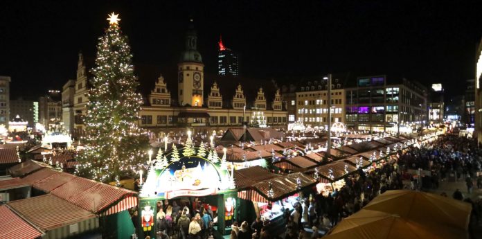 Erffnung vom Leipziger Weihnachtsmarkt 2022