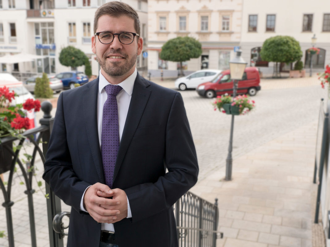 Der Bürgermeister der Stadt Schmölln, Sven Schrade.