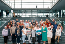 Bürgerinnen und Bürger verschiedener Vereine aus Krostitz besuchten zuletzt den Deutschen Bundestag und die Abgeordnete Christiane Schenderlein (vordere Reihe, 4.v.r.)