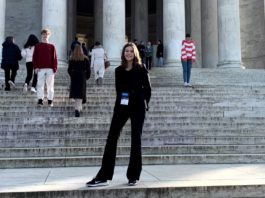 F&uuml;r Lindsay Oppermann geh&ouml;rte ein Besuch von Washington, D.C. fest zum Programm des PPP.