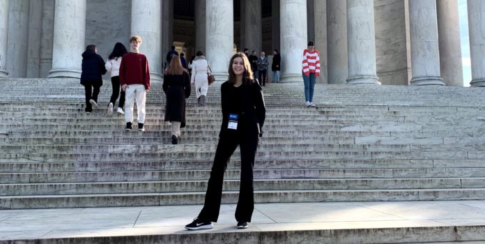 F&uuml;r Lindsay Oppermann geh&ouml;rte ein Besuch von Washington, D.C. fest zum Programm des PPP.
