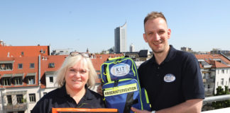 Sie helfen in Extremsituationen: Heike Stellmacher und Tobias Hönig vom Kriseninterventionsteam Leipzig.Foto: André Kempner