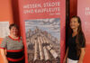 Dr. Maike Günther (Stadtgeschichtliches Museum Leipzig, l.) und Prof. Dr. Susanne Rau (Universität Erfurt) stellten die neue Ausstellung im Alten Rathaus vor.