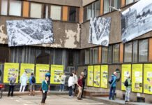 Besucher bei der Führung im Matthäikirchhof .