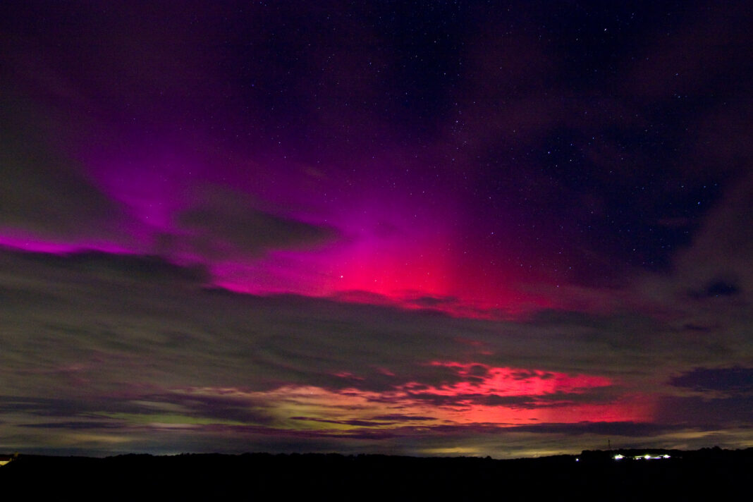 Über dem Kohrener Land waren kürzlich Polarlichter zu sehen.