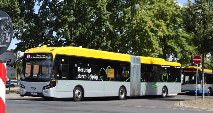 Elektrifizierung der LVB Buslinie 60 in Leipzig In den nächsten drei Jahren sollen 45 neue Haltstellen im gesamten Stadtgebiet zusätzlich bedient werden.