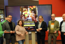 Pressekonferenz zum Thema Besucherbefragung und Entgeltfreiheit in den Städtischen Museen in Leipzig.v.l. Ronny Maik Leder, Anselm Hartinger, Leontine Meijer-van Mensch, Skadi Jennicke, Stefan Weppelmann und Thomas Pessara. Foto: André Kempner