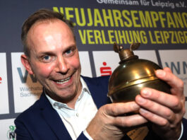 Verleihung der Leipziger Lerche an Michael Maul in der LVZ-Kuppel. Foto: Andr&eacute; Kempner