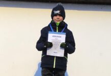 Oskar Müller vom SV Lokomotive Eilenburg wird Sachsenmeister im Ski springen. Foto: privat