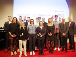 Alle auf einen Blick: Diese Athletinnen und Athleten wurden bei der Leipziger Sportlerehrung ausgezeichnet. Foto: Jan Kaefer/SSB Leipzig
