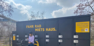 Ab sofort nutzbar: Gesicherte Garagen und Boxen für Fahrräder sorgen an ausgewählten Bahnhöfen und Haltestellen für Sicherheit. Foto: L-Gruppe