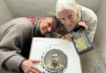 ie Schwestern Marie-Claire (67/l.) und Diane de Selliers (69) sind die Nichten des französischen Offiziers Pierre Mairesse Lebrun, dem in Colditz die spektakuläre Flucht aus dem Kriegsgefangenenlager gelungen war. Im Schloss ist seine Flucht virtuell zu erleben. Foto: Haig Latchinian