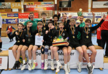 Glückwunsch an die grün-weißen Nachwuchs-Faustballer: Die holten bei den U14-Meisterschaften den Deutschen Meistertitel. Foto: Michael Walther