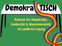 Der Kreisjugendring setzt sich mit Picknicks f&uuml;r mehr Demokratie, Solidarit&auml;t und Menschenrechte ein. Grafik: Kreisjugendring Landkreis Leipzig