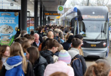 Die Busse und Straßenbahnen der LVB sind beliebt und dies nicht nur zu Buchmesse-Zeiten: Dies bele- gen die aktuellen Zahlen auch für den Januar 2024. Foto: André Kempner