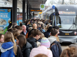 Die Busse und Stra&szlig;enbahnen der LVB sind beliebt und dies nicht nur zu Buchmesse-Zeiten: Dies bele- gen die aktuellen Zahlen auch f&uuml;r den Januar 2024. Foto: Andr&eacute; Kempner