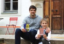 Manuel Fischer und sein Sohn organisierten im Mitmach-Café in Wurzen bereits einen Spielenachmittag. Foto: privat