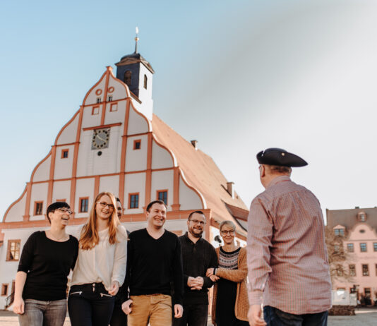 Seit Mai kann man in Grimma w&ouml;chentlich samstags an Stadtf&uuml;hrungen teilnehmen. Foto: David Rieger