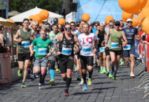 Der Skatstadtmarathon 2024 – hier der Start vom Halbmarathon – lockte eine Rekordzahl von Läuferinnen und Läufern in die Skatstadt. Foto: Mario Jahn