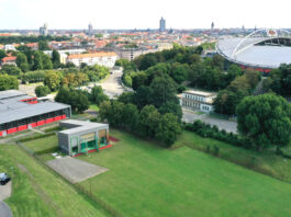 Dieses (sportliche) Areal soll schicker werden &ndash; und damit internationalen Anspr&uuml;chen gen&uuml;gen: Da- f&uuml;r wollen sich Stadt Leipzig und der Freistaat Sachsen stark machen. Foto: Andr&eacute; Kempner