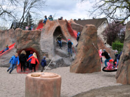 Der Geopark Porphyrland feiert seinen 10. Geburtstag. Daf&uuml;r gibt es am 19. Oktober ein gro&szlig;es Festival &ndash; bei dem auch der neue Vulkanspielplatz erobert werden darf. Foto: Frank Schmidt