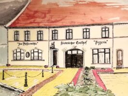 Auch den Gasthof "Zur Pfefferm&uuml;hle" in Bad Schmiedeberg w&auml;hlte Heike Nyari als Motiv. Foto: privat
