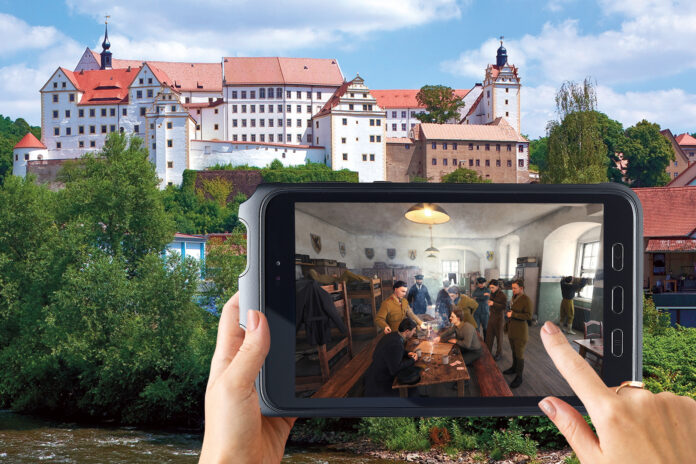 Der neue virtuelle Rundgang im Schloss Colditz wird von den Besuchern gut angenommen. Foto: Sylvio Dittrich