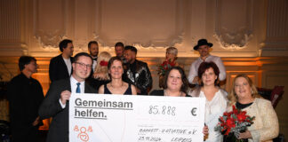 Die stattliche Summe von 85888 Euro konnte zum fünften Barrett Charity Dinner zusammengetragen werden. Foto: Manfred Neugebauer