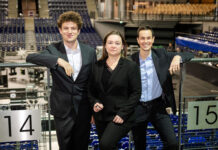 Blicken zufrieden zurück und optimistisch voraus: Matthias Kölmel, Iris Rackwitz und Philipp Franke (v.l.). Foto: Christian Modla