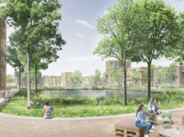 So soll es einmal aussehen, das neue Quartier Heiterblick-S&uuml;d: Der Entwurf vom Studio Wessendorf hat sich durchgesetzt. Grafik: Studio Wessendorf