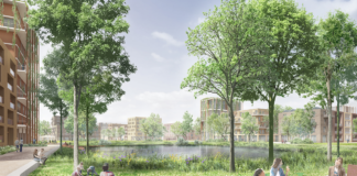 So soll es einmal aussehen, das neue Quartier Heiterblick-Süd: Der Entwurf vom Studio Wessendorf hat sich durchgesetzt. Grafik: Studio Wessendorf