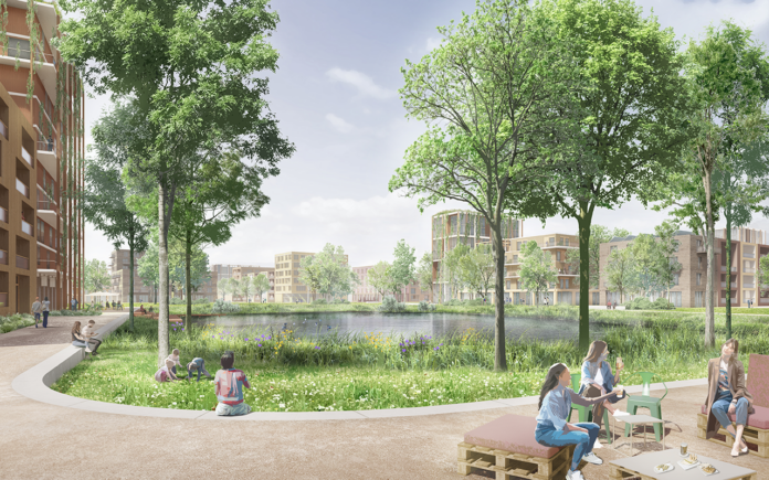 833-fra-Studio-Wessendorf-Heiterblick1_klein So soll es einmal aussehen, das neue Quartier Heiterblick-Süd: Der Entwurf vom Studio Wessendorf hat sich durchgesetzt. Grafik: Studio Wessendorf