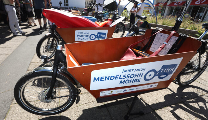 Mietsystem fr Lastenrder / Lastenfahrrad / Lastenrad in Leipzig In der Winterpause: Bis Ende Februar ist das Mietsystem für Lastenräder ausgesetzt. Foto: André Kempner