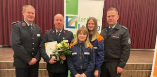 Maik Brauße (Zweiter von links) nach der Auszeichnung. Foto: PM