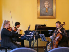 Derzeit ist auf Burg Posterstein die Ausstellung &bdquo;Taktvoll &ndash; Musik vom Sa- lon zur Musikschule&ldquo; zu sehen. Foto: Niels Alsted