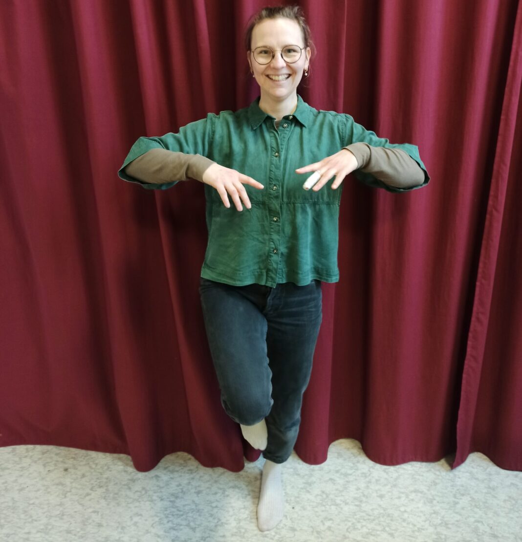 Sie hilft im Bürgerverein Messemagistrale, Stürze zu vermeiden: Svenia Zimnik. Foto: U. Langer
