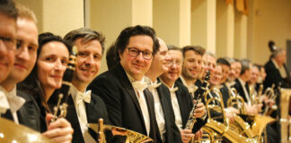 Die Sächsische Bläserphilharmonie gibt zwei Konzerte in Grimma. Foto: Stefanie Schennerlein