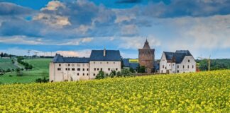 Auch entlang der Burg Mildenstein in Leisnig führt eine Wanderroute. Foto: Wolfgang Sens