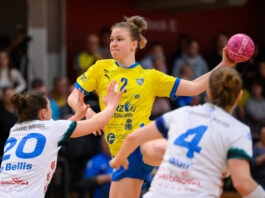 Mutig und durchsetzungsstark: So lieben die HCL-Fans ihre Kapit&auml;nin Pauline Uhlmann. Foto: Christian Modla