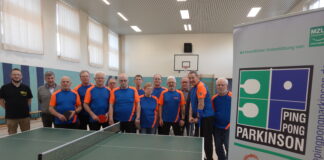 „Miteinander spielen, nicht gegeneinander“ ist das Motto bei der PingPongParkinson Sportgruppe des SC Windischleuba. Foto: Gunter Auer