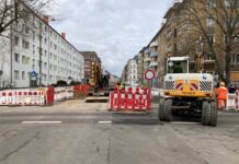 In der Kochstraße hat der Anschluss der Südvorstadt an das Leipziger Fernwärmenetz begonnen. Foto: Jens Rometsch