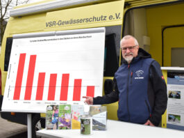 Harald G&uuml;lzow vertritt den Verein VSR-Gew&auml;sserschutz