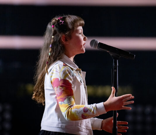 Sofia aus dem Muldental ist Kandidatin bei "The Voice Kids". Foto: Joyn, Claudius Pflug