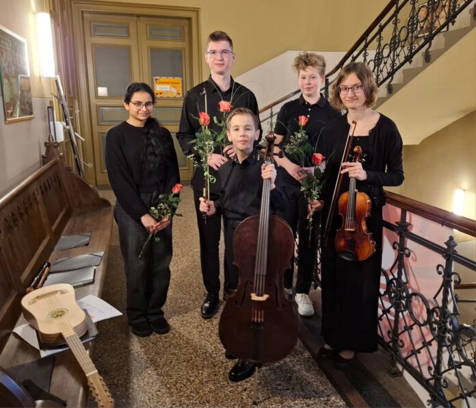 Das Ensemble Alte Musik der Musikschule Altenburger Land erreichte mit 23 Punkten das Landesfinale. Foto: Anna Herrmann
