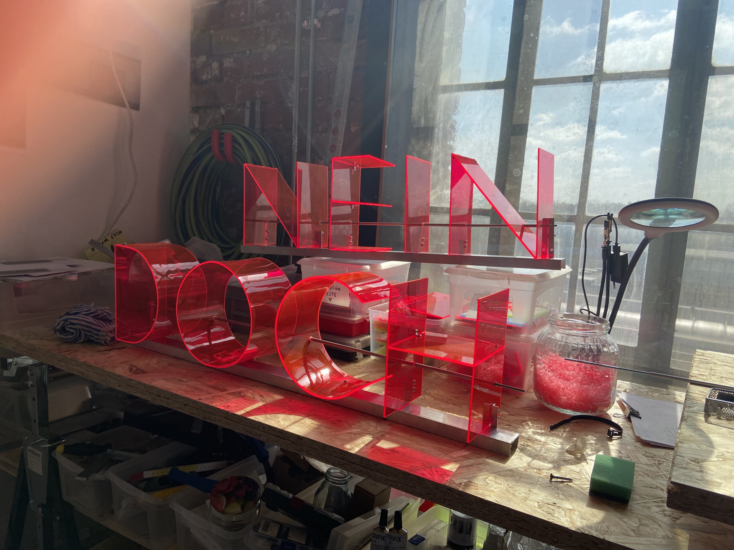 Einblick im Atelier von Paula Wolber. Foto: Gina Apitz